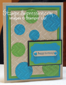 Quick and easy masculine birthday card