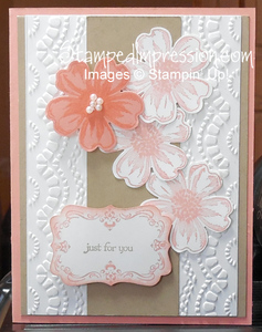 Punches make stamping easy on this card!