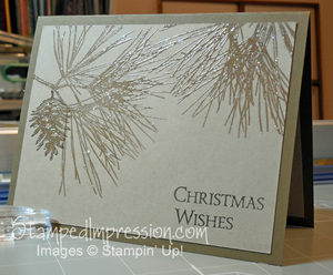 Easy elegant Christmas card design http://stam;pedimpression.com
