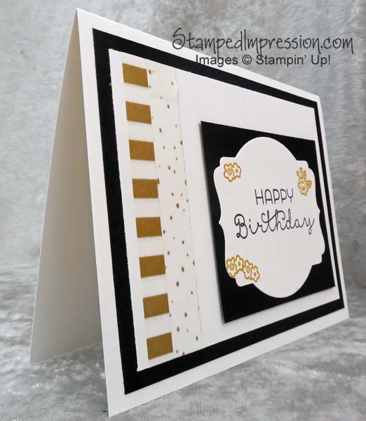 Simple, yet elegant, birthday card - http://stampedimpression.com