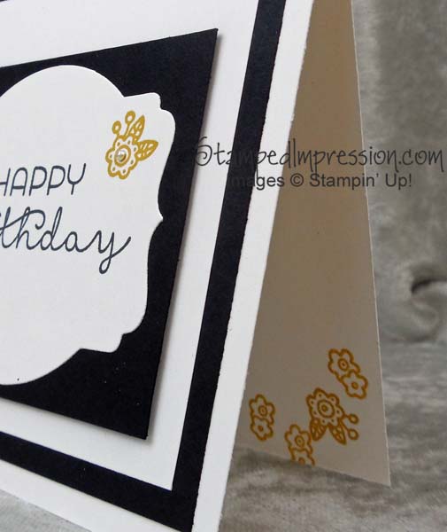 Simple, yet elegant, birthday card - http://stampedimpression.com