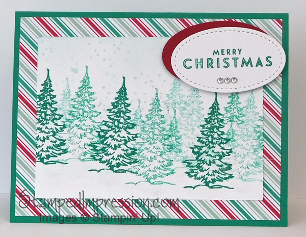 Fastest Christmas Card You Can Make Ever - http://stampedimpression.com