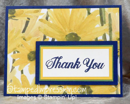 Clean & simple thank you card