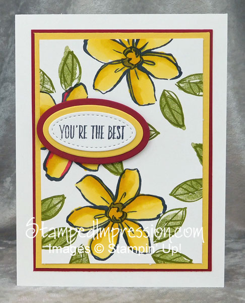 Garden in Bloom, colored with Stampin' Blends