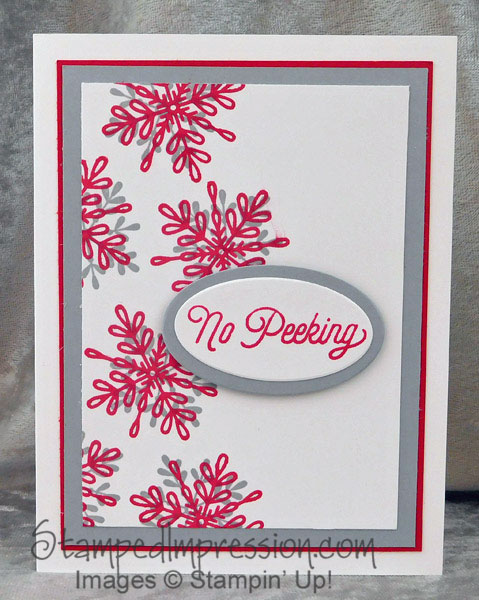 Easy snowflakes on a a card