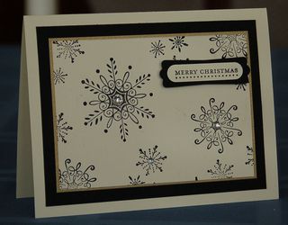 Black snowflakes for a formal card!
