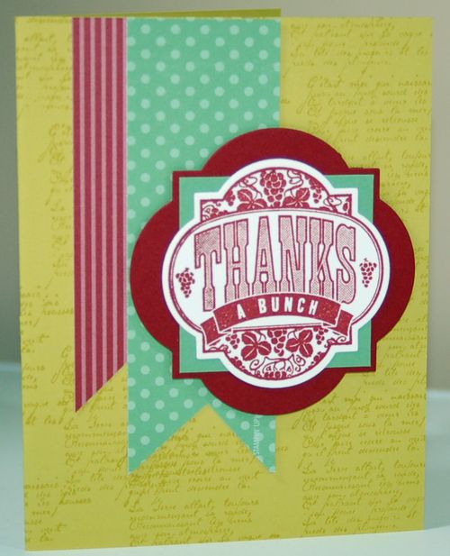 This card design starts with stamping, punches, and die cutting. It's really a simple design,