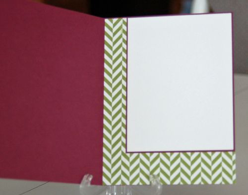 Repeat Designer Series Paper on the inside for a cohesive design.