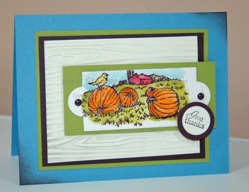 A card full of blessings - perfect for Thanksgiving