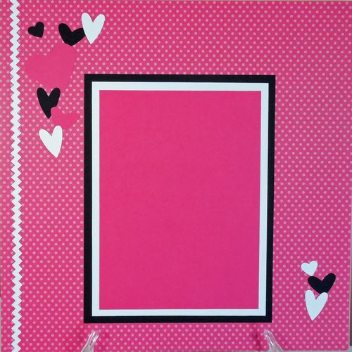 Hearts and circles and bright pink  - just the way she likes it!