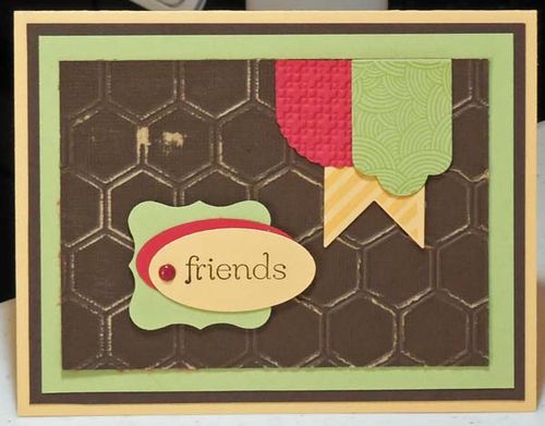 This design started with other colors and other stamp sets. It's a totally Unplanned Card!