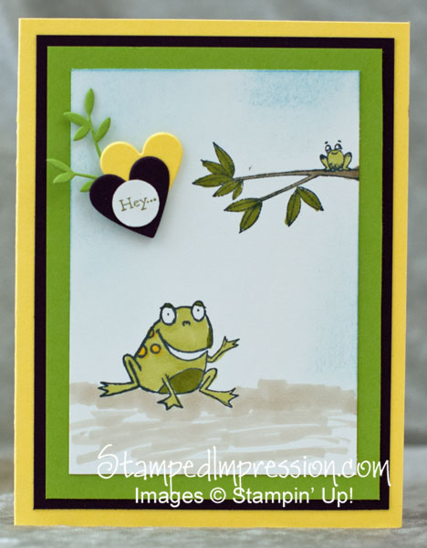 Fun Card with Frogs! • Stamped Impression