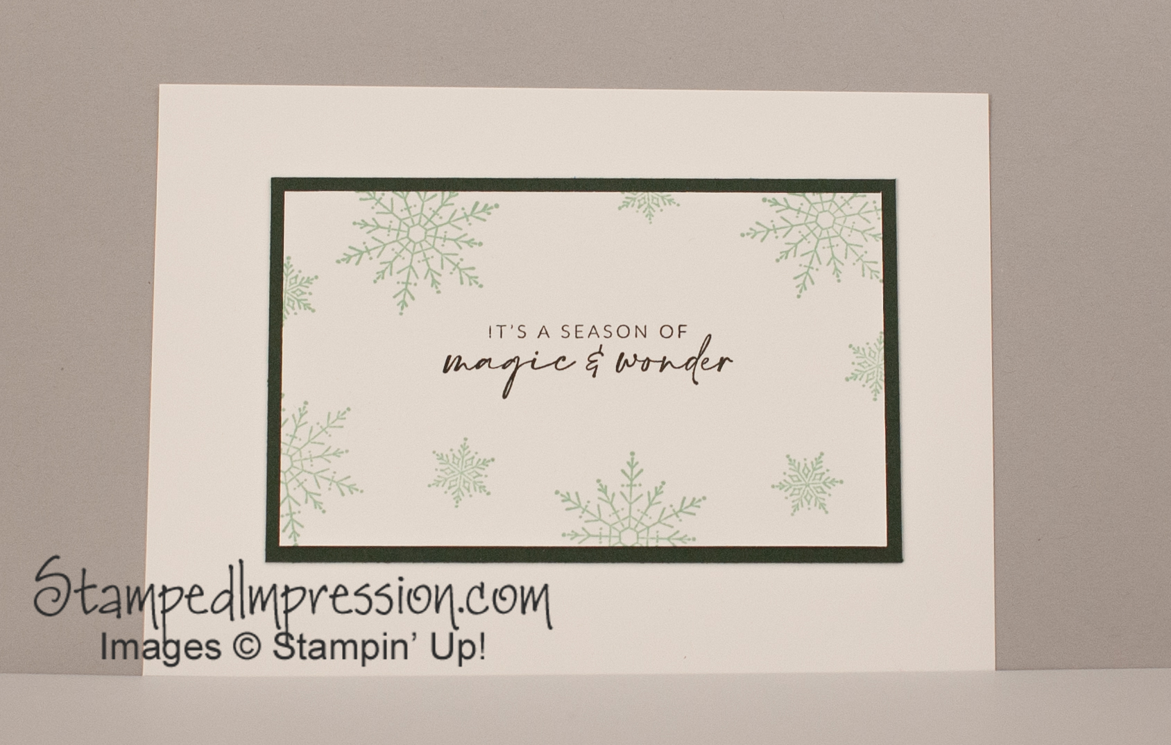 Magical Snowflakes Holidays Stamped Impression