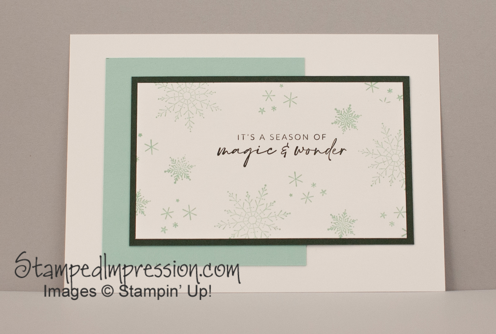 Magical Snowflakes Holidays Stamped Impression