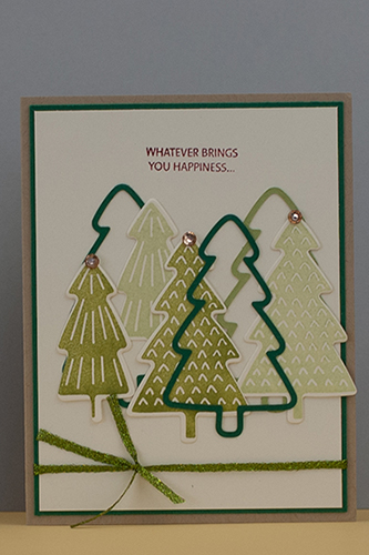 Christmas Card Class, Stamped Impression